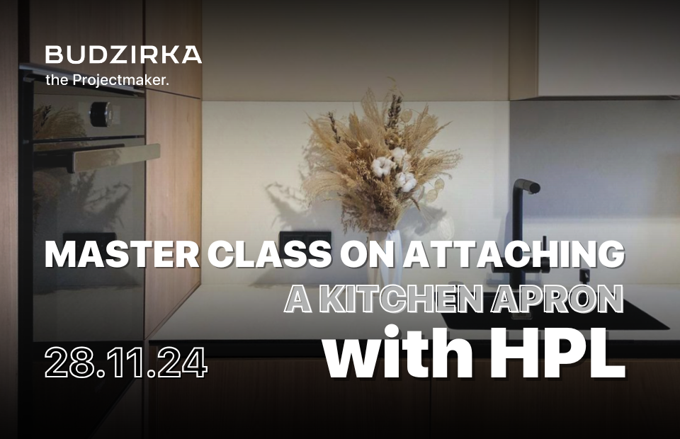 We invite you to a master class from BUDZIRKA on fixing a kitchen apron made of HPL photo №15