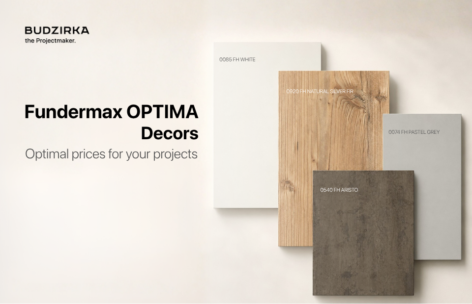 Fundermax OPTIMA decors from BUDZIRKA – even more possibilities for stylish projects! photo №6