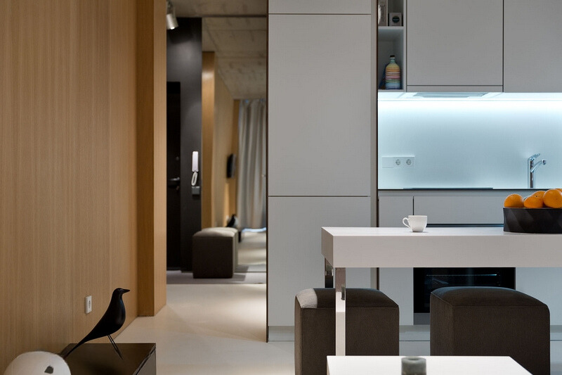 Kitchen White made entirely of HPL Fundermax - HPL Fundermax photo №7